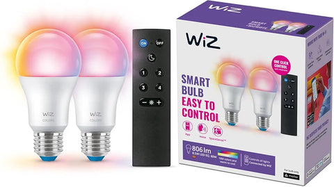 2548 pc | Wiz - 2 Led Smart Bulbs And Remote Control