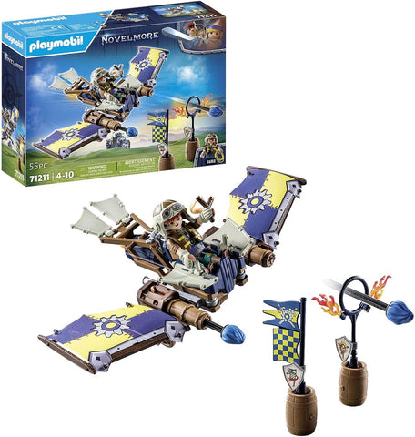 1312 pcs | Playmobil 71211 - Novelmore - Darios Glider